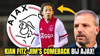 IMPRESSIEF DE COMEBACK VAN KIAN FITZJIM BIJ AJAX LAATSTE NIEUWS AJAX AMSTERDAM [upl. by Durning310]