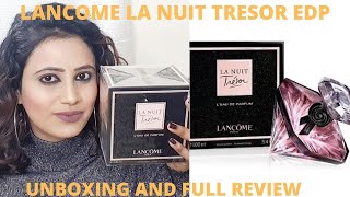 Lancome La Nuit Tresor LEdP Unboxing and review [upl. by Anilas]