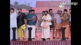 Mass dialogue of lalattan and mammukka  mazhavillazhakil Amma  mohanlal mammootty [upl. by Nachison]