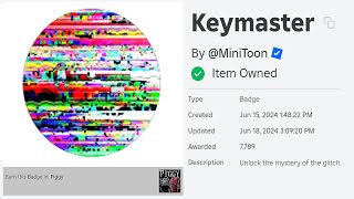 Roblox Piggy Keymaster Badge Guide Full Tutorial [upl. by Ella740]