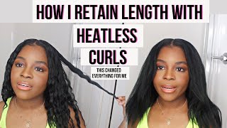 How I Retain Length Using Low Manipulation Hairstyles on Relaxed Hair Updated Braidout Routine [upl. by Rizzo]