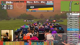 Zwift  Race FRR Tour Britannia  CRP Stage 4 on 2019 Worlds Harrogate Circuit in Yorkshire [upl. by Latsryk]