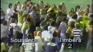 Timbers defeat the sounders 1975 [upl. by Nylirret]