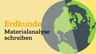 Materialanalyse amp Lokalisation in Erdkunde  Aufgaben im Abitur in Geographie mit Themen Klausur [upl. by Clyve]