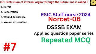 Norcet exam preparation I Aiims Norcet 2024 I Aiims Norcet questions and answers  ESIC NORCET6 [upl. by Aneerhs]