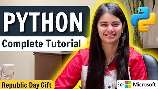 Python Tutorial for Beginners Full Course at shradhaKD  Republic Day Gift [upl. by Ahsitra]