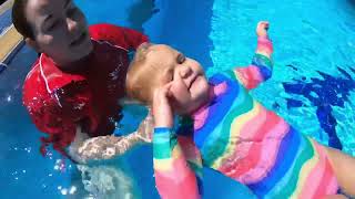 Toddler Swimming Lessons Fun In The Deep Pool [upl. by Raphaela]