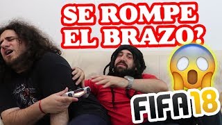 FESTEJO EN FIFA 18 SALE MAL SE ROMPE EL BRAZO [upl. by Lowell]