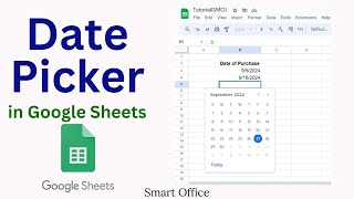 How to Use Date Picker Calendar in Google Sheets [upl. by Franni]