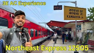 AC 3 Tier Economy Travel Experience in India Northeast Express 12505 AC Economy Coach Details [upl. by Ecydnac]