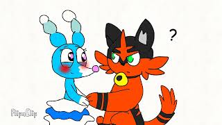 Brionne kisses torracat ❤️🩵 [upl. by Leler]