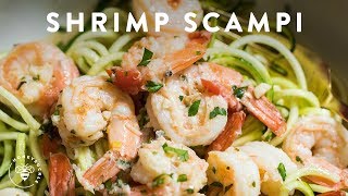 SHRIMP SCAMPI ZOODLES Easy Recipe 🍜Delish Noodle Series  HONEYSUCKLE [upl. by Barbour]