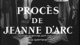 Trailer  O Processo de Joana DArc de Robert Bresson [upl. by Suoirtemed]