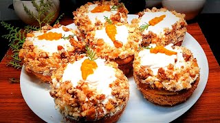 Carrot Muffins Recipe  Bakery Style Carrot Muffins Cake  Healthy and delicious recipe [upl. by Airenahs110]