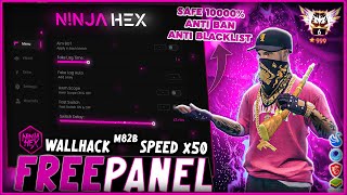 FREE PANEL PC GRATIS OB46 WALLHACK  SPEED  SNIPER LIFETIME FREE FIRE 🎁 ANTI BAN 100  NINJA HEX [upl. by Ursola]