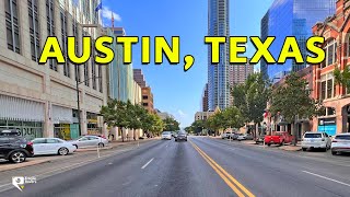 Downtown Austin Texas USA  4K Driving Tour [upl. by Heffron]