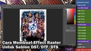 Cara Cepat Pecah Warna Raster Untuk Sablon DSTDTFManual  Action Photoshop [upl. by Hbahsur]