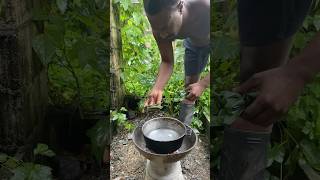 Outdoor Cooking Jamaica  How to Make Lemongrass Tea shorts outdoorcooking tea [upl. by Marba]