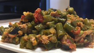 Recette entrée chaude aux haricots verts  Hot starter recipe with green beans [upl. by Omik457]