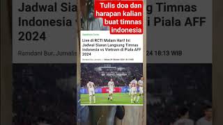 Live di RCTI Malam Hari Ini Jadwal Siaran Langsung Timnas Indonesia vs Vietnam di Piala AFF 2024 [upl. by Anilok]