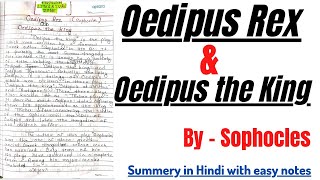 Oedipus Rex  Oedipus Rex  Oedipus the King Summary  Oedipus the King  Oedipus Rex in Hindi [upl. by Ragouzis140]