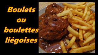 Boulets liégeois ou Boulettes Liégeoises [upl. by Egedan]