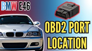 BMW E46 M3 330ci 320 323 325 328 318 OBD2 PORT LOCATION Where to plug in scanner [upl. by Leahcimsemaj]