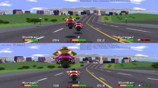 Road Rash Multiplayer Gameplay on Windows 7 [upl. by Einnaf562]