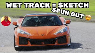 Tracking the C8 Z06 in the WET  Buttonwillow Raceway Park CW13 [upl. by Argela865]