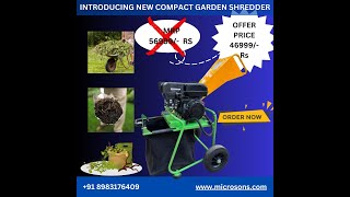 SHRED X New Compact Garden Shredder Machine [upl. by Boswell]