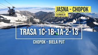 Jasna  Chopok  zjazd trasą 1c1b1a213  z Chopoka do Biela Put  Słowacja 2020  4K [upl. by Adiarf]