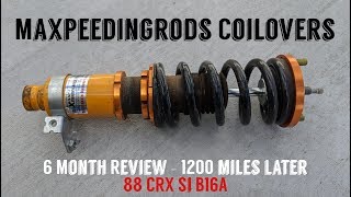 6 Month Budget Coilover Review  How Have They Held Up MAXPEEDINGRODS REVIEW [upl. by Jonny578]