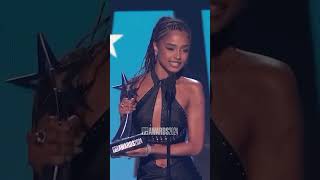 Tyla Wins The Best International Act And Best New Artist Award At The 2024 BET Awardstylabet2024 [upl. by Aia]