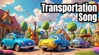 Transportation Song for Kids  Learn About Cars Buses Trains Planes amp Boats [upl. by Notnel762]