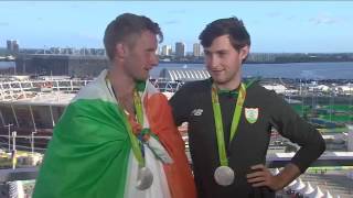 ODonovan Brothers  Irish Rowing Olympics Silver Medal Interview [upl. by Alesig]