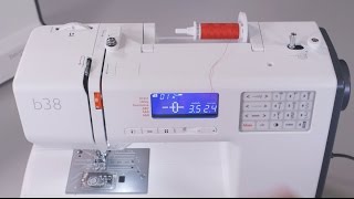 b38  b37 Tutorial – Bobbin winding and threading 27 [upl. by Koerlin]