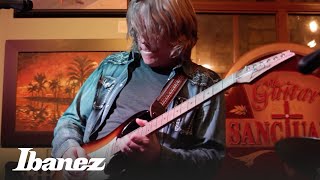 Andy Timmons on the features and design of his AT10P Ibanez signature model [upl. by Telimay]