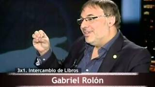 ESTA NOCHE LIBROS 2  Intercambio de Libros con Gabriel Rolón [upl. by Calisa]