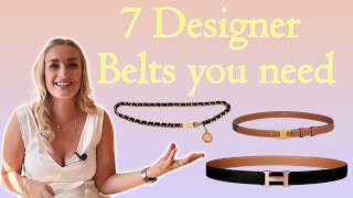 7 DESIGNER BELTS YOU NEED TO BUY  Cèline Hermès Balenciaga Loewe Gucci Chanel FreyaJohanna [upl. by Nytsua]