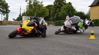 CBR600RR amp PanEuropean synchronous Gymkhana Riding [upl. by Llenrad326]