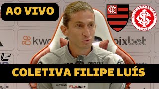 COLETIVA FILIPE LUÍS AO VIVO  FLAMENGO X INTERNACIONAL  BRASILEIRÃO 2024 [upl. by Nyltac]