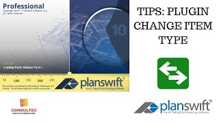 PlanSwift  plugin gratuito CHANGE ITEM TYPE [upl. by Akcired28]