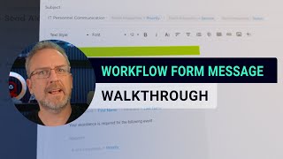 Workflow Form Message  xMatters Support [upl. by Samal]