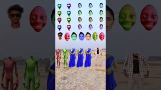 Me and 2 different alien and 3 blue sadi dancing girls and head matching new vfx magical 😁 [upl. by Novahs]