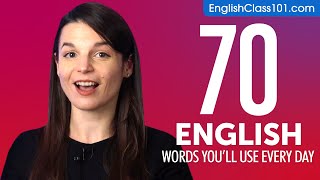 70 English Words Youll Use Every Day  Basic Vocabulary 47 [upl. by Hniht]