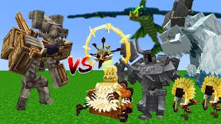 KobolediatorLEnders Cataclysm VS Mowzies Mobs Bosses  Minecraft Mob Battle [upl. by Eirojam]