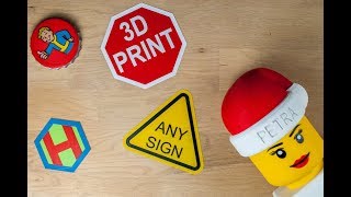 3D print any sign or shape on most 3D printers using multiple colours [upl. by Yuri]