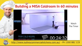 MISA COOLROOM ASSEMBLY  Coolroom built in 60 Min [upl. by Rettuc40]