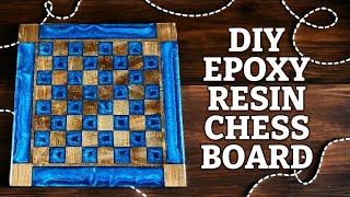 Maple Epoxy Resin Chess Board  Woodworking Epoxy Resin How To [upl. by Kane]