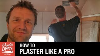 How to Plaster a Ceiling amp Wall  the Complete Beginners Guide [upl. by Dyun]